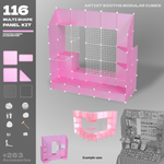 BOOF Extra Large - Modular Cube Artist Table Setup - Artistbooths