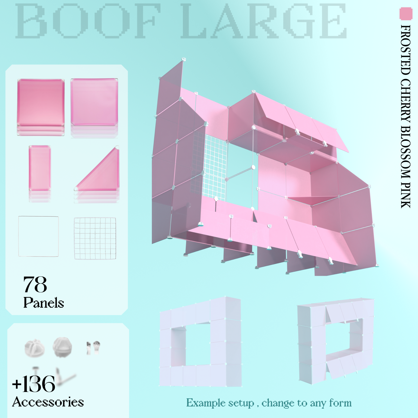 BOOF Large - Modular Cube Artist Table Setup Kit