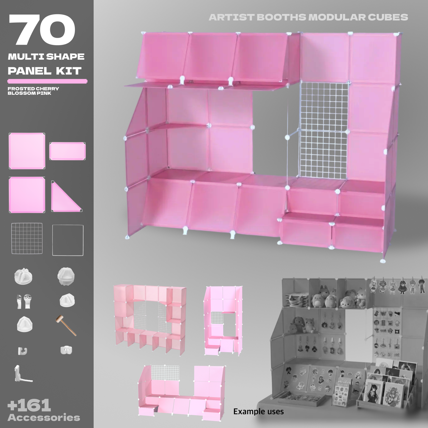BOOF Large  - Modular Cube Artist Table Setup Kit - Artistbooths