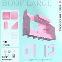 BOOF Large - Modular Cube Artist Table Setup