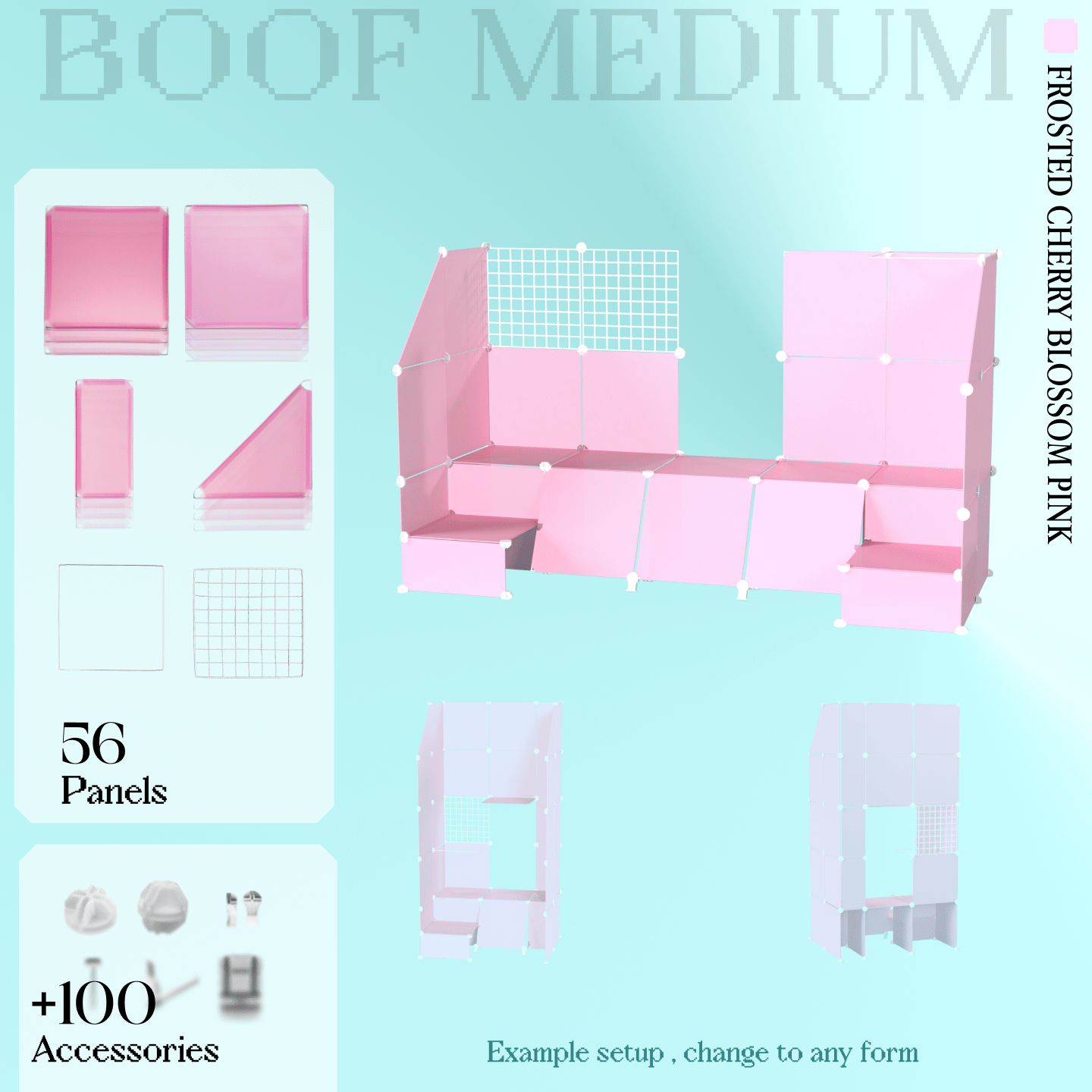 BOOF Medium - Modular Cube Artist Table Setup