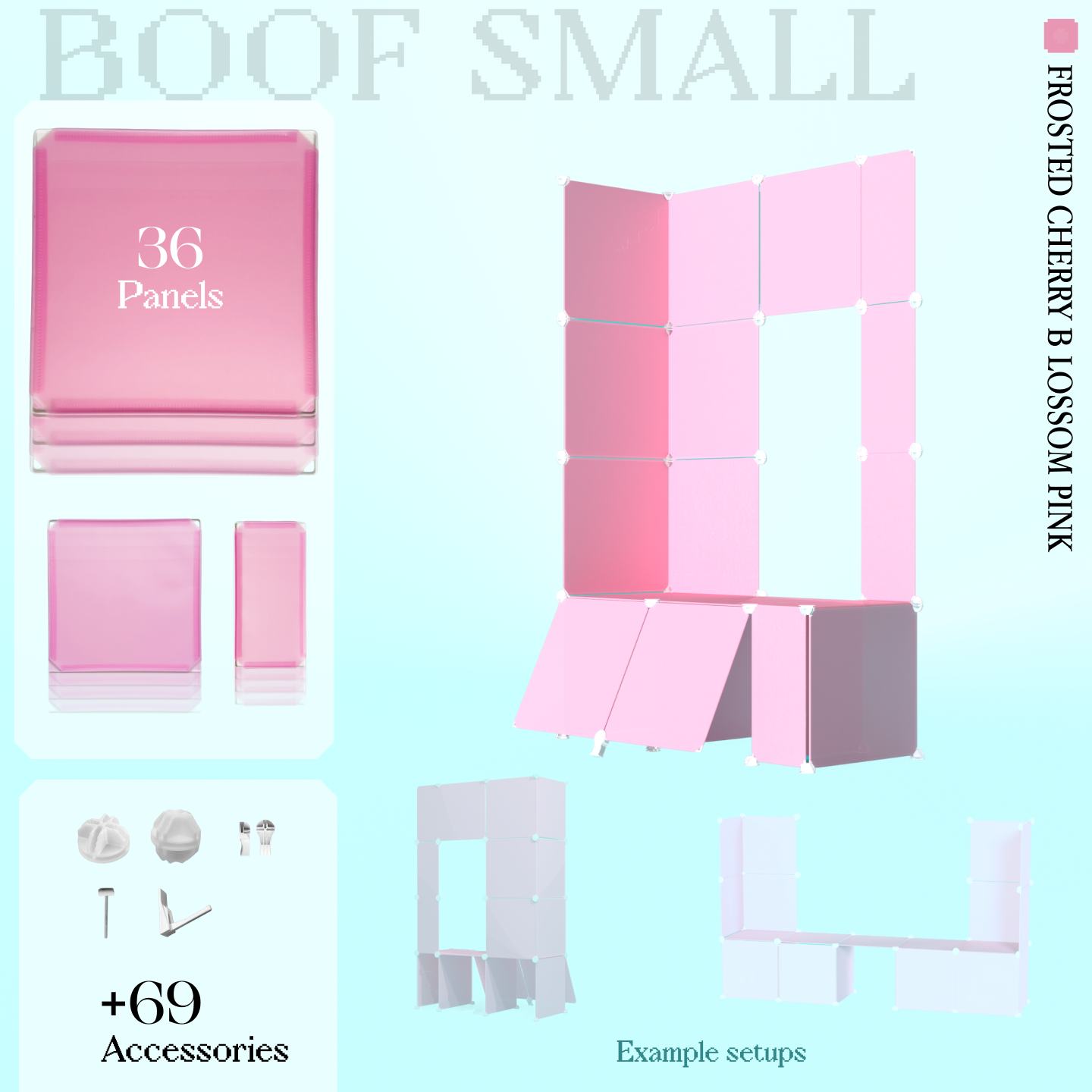 BOOF Small - Modular Cube Artist Table Setup Kit