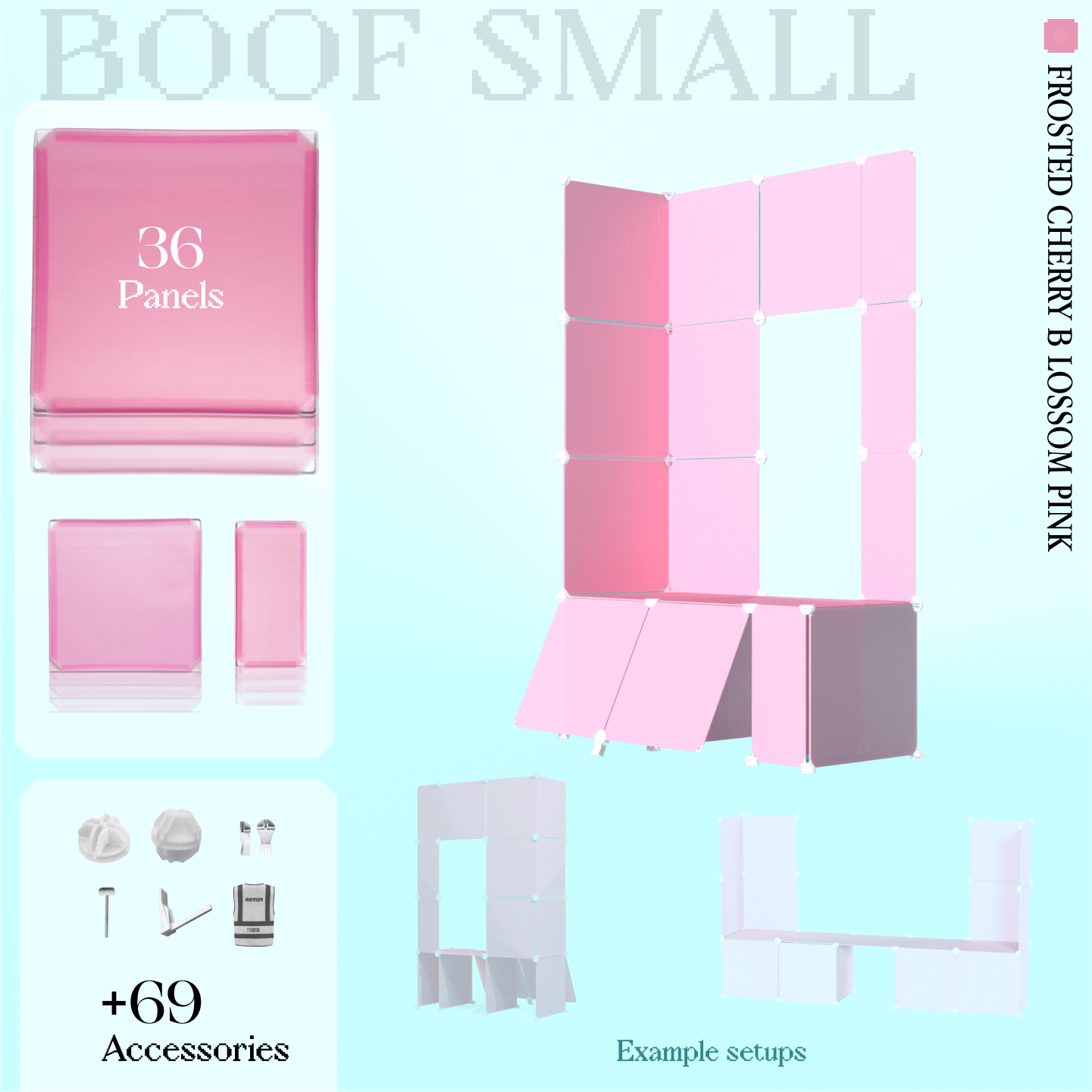 BOOF Small  - Modular Cube Artist Table Setup