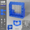 Artistbooths Artist Booth Frosted Cobalt Blue (PMS 2728 C) 116 Modular Multi Shape Panel & Connector Kit - Artist Booth Table Setup
