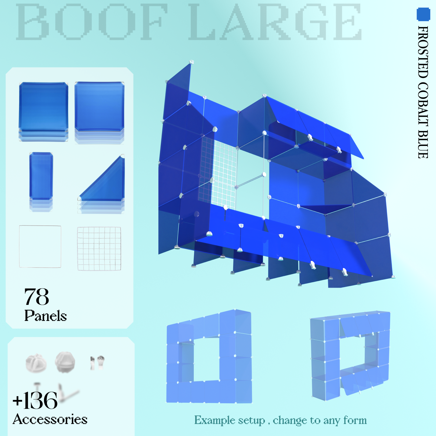 BOOF Large - Modular Cube Artist Table Setup Kit