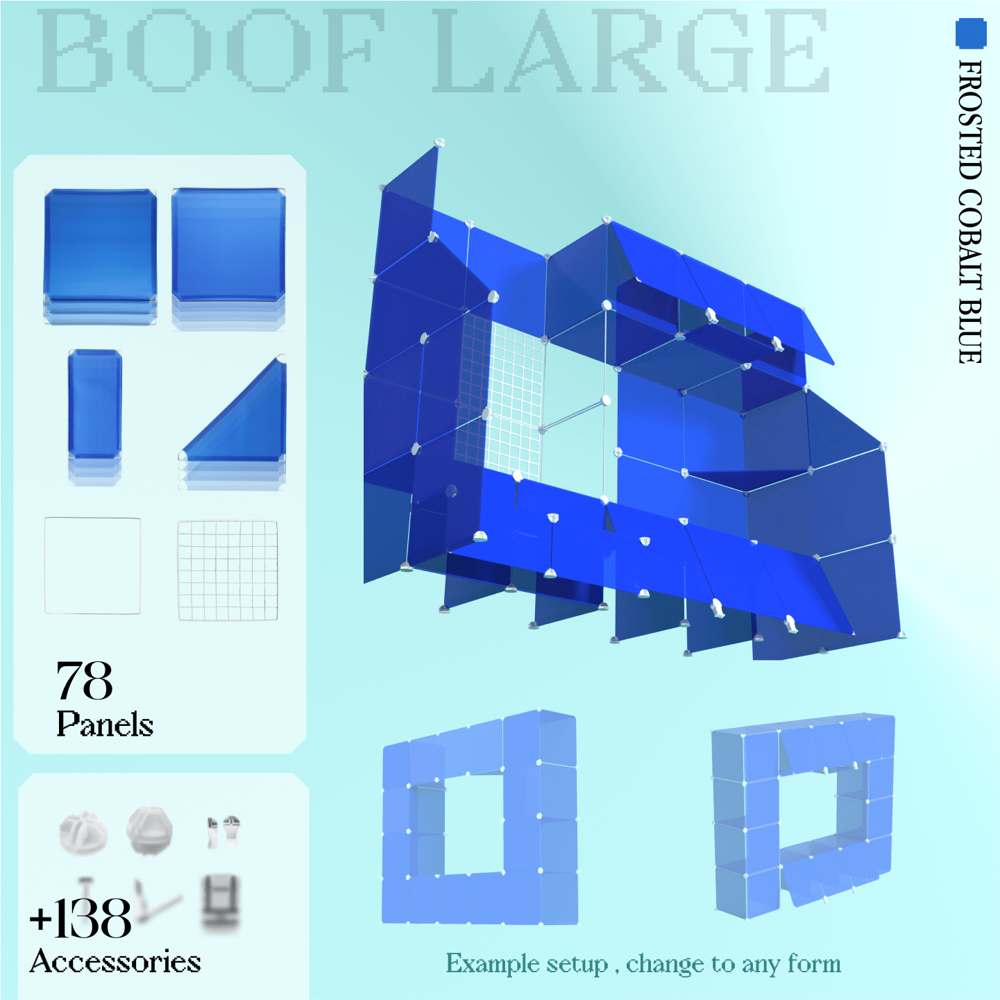 BOOF Large - Modular Cube Artist Table Setup