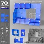 BOOF Large  - Modular Cube Artist Table Setup Kit - Artistbooths