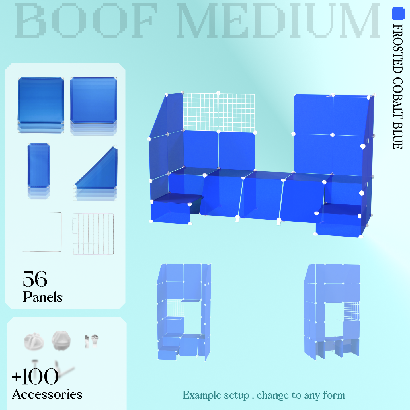 BOOF Medium - Modular Cube Artist Table Setup Kit