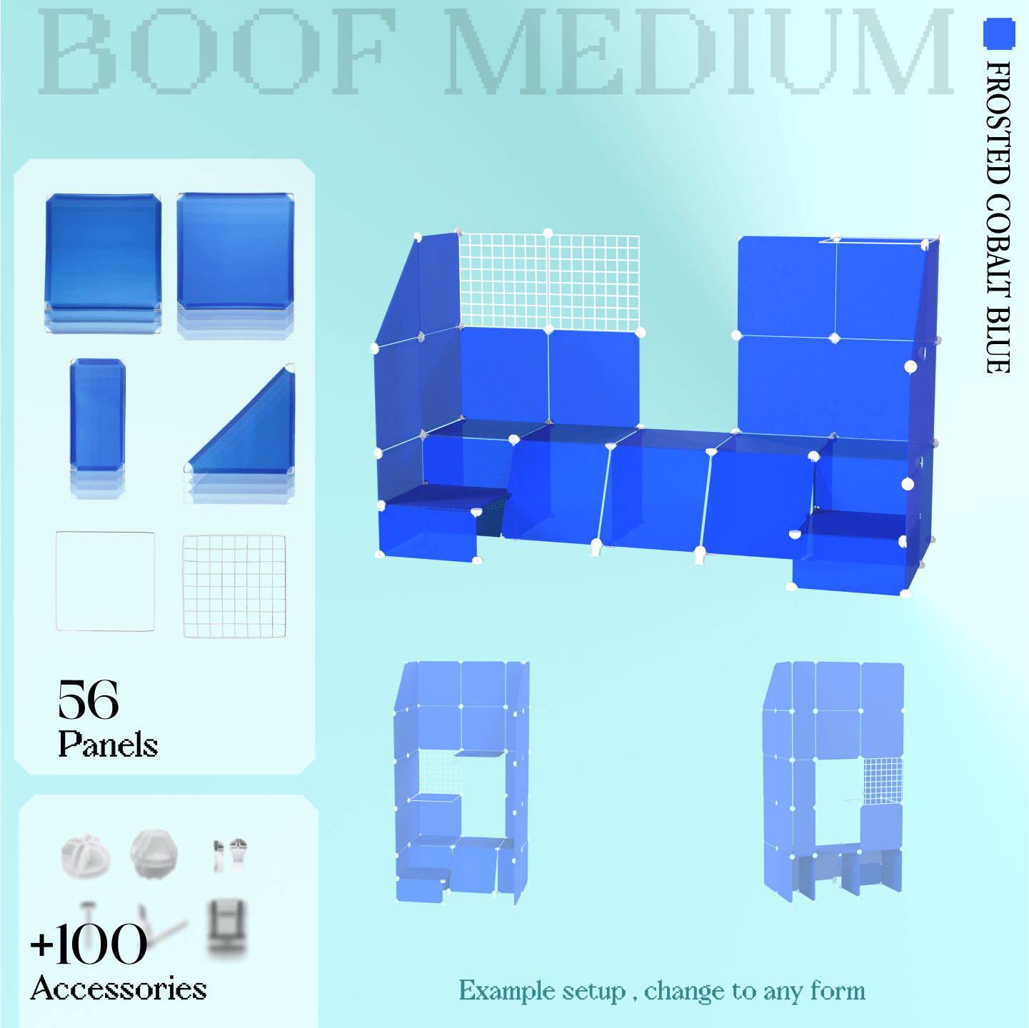 BOOF Medium - Modular Cube Artist Table Setup
