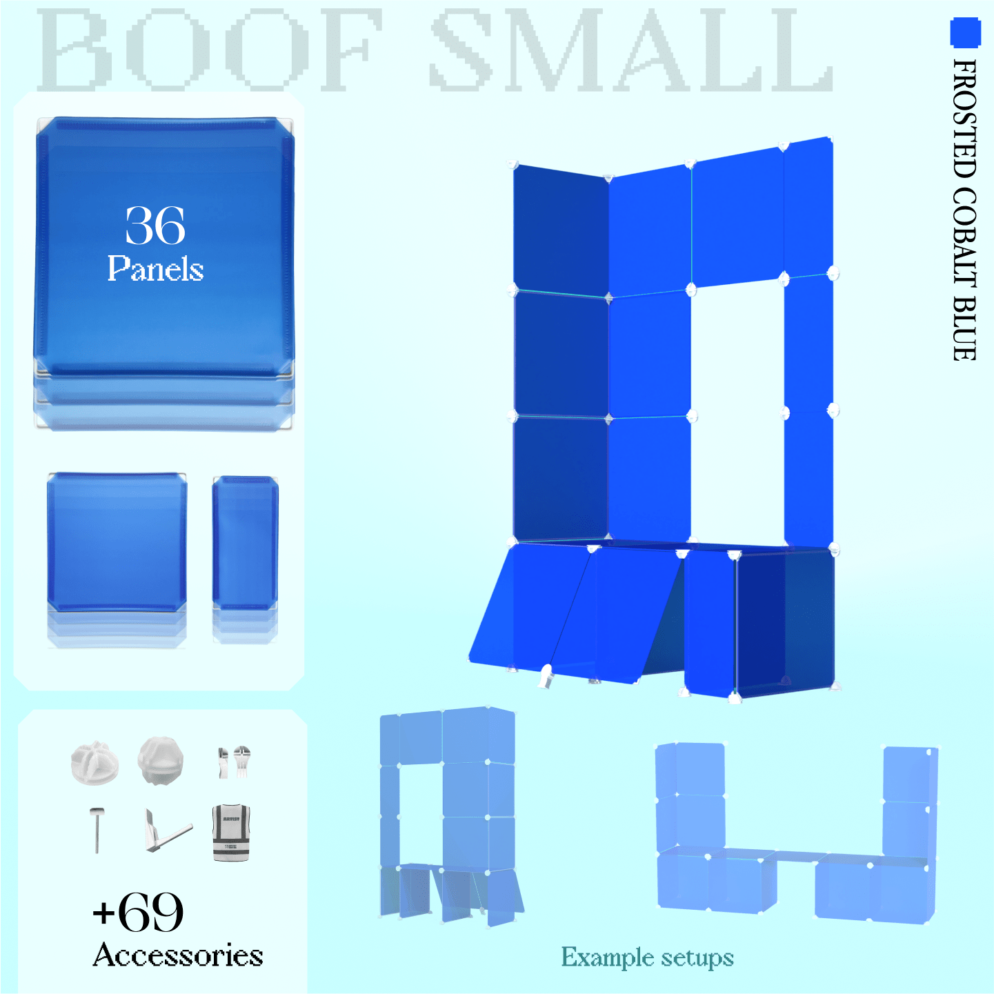 BOOF Small  - Modular Cube Artist Table Setup