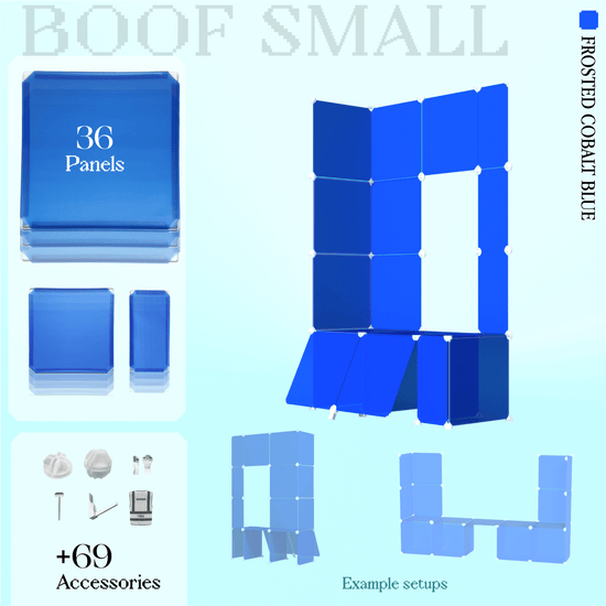 BOOF Small - Modular Cube Artist Table Setup