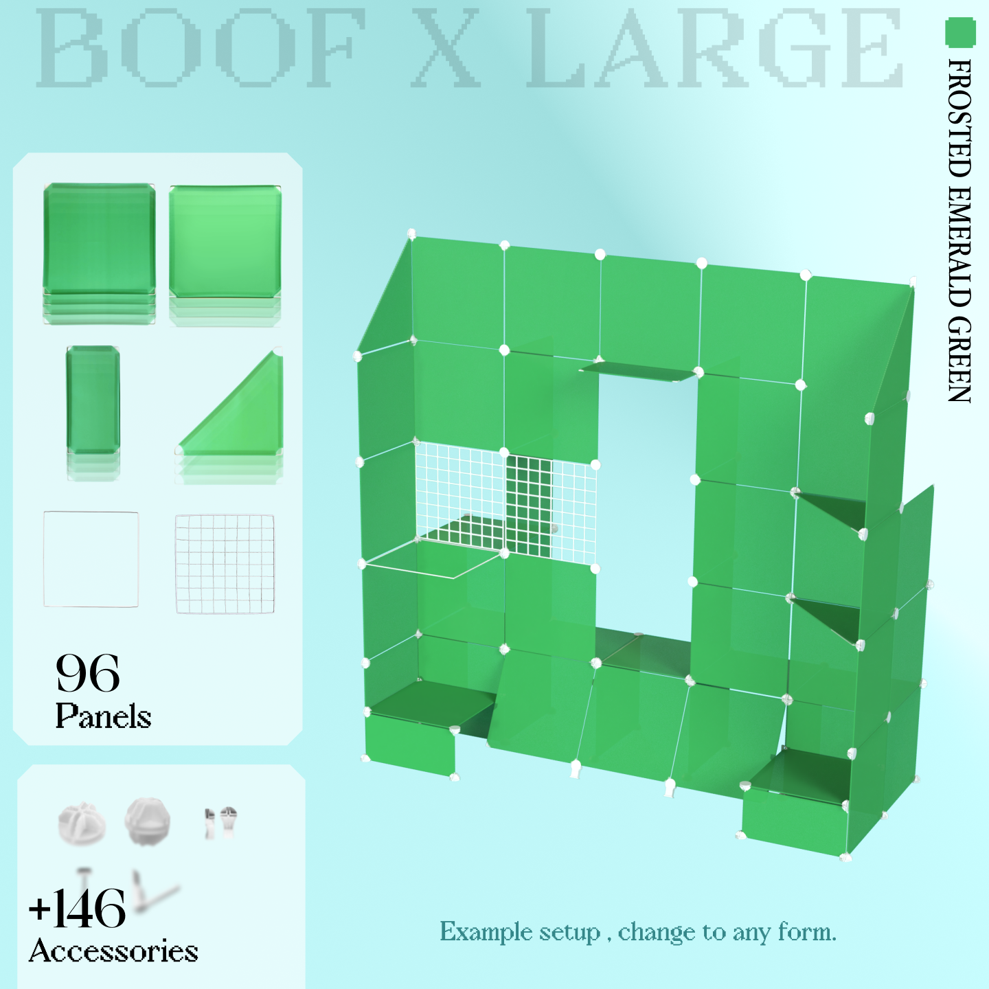 BOOF Extra Large - Modular Cube Artist Table Setup KIt