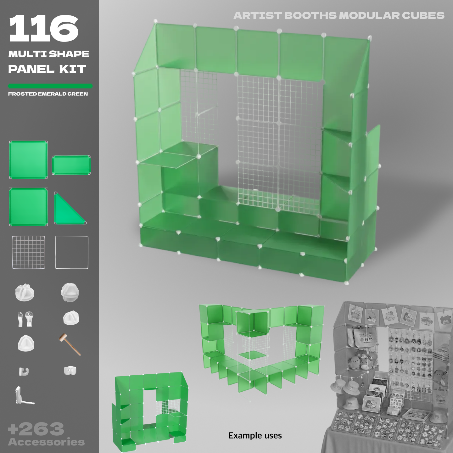 BOOF Extra Large - Modular Cube Artist Table Setup - Artistbooths