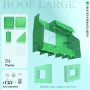Unleash endless creative possibilities with this green building set! Featuring 78 clear panels and 138 accessories, it's perfect for artists crafting the ultimate convention display. Showcase your prints, charms, pins, or any merch with freedom! Clear panels make your products shine, while accessories let you customize your unique layout. Lightweight, portable, and a breeze to assemble – take your booth to the next level!