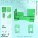 BOOF Medium - Modular Cube Artist Table Setup