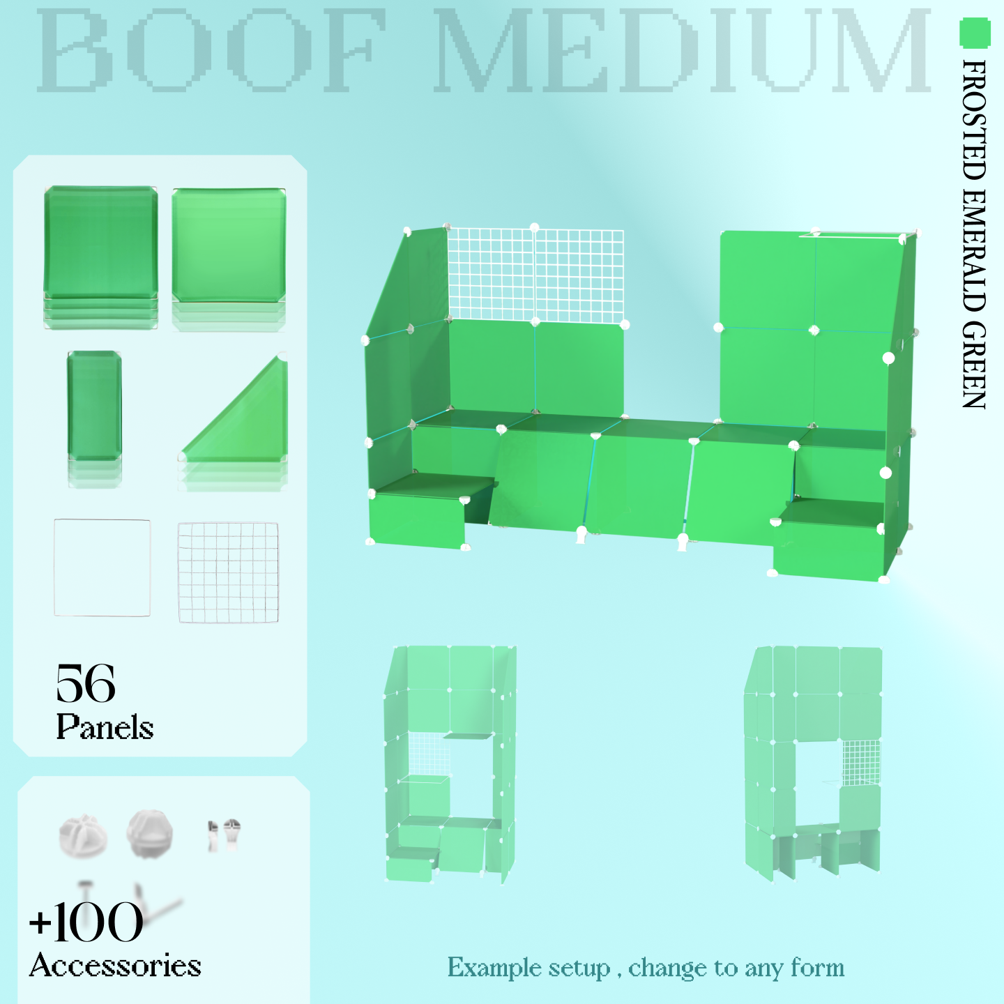 BOOF Medium - Modular Cube Artist Table Setup Kit
