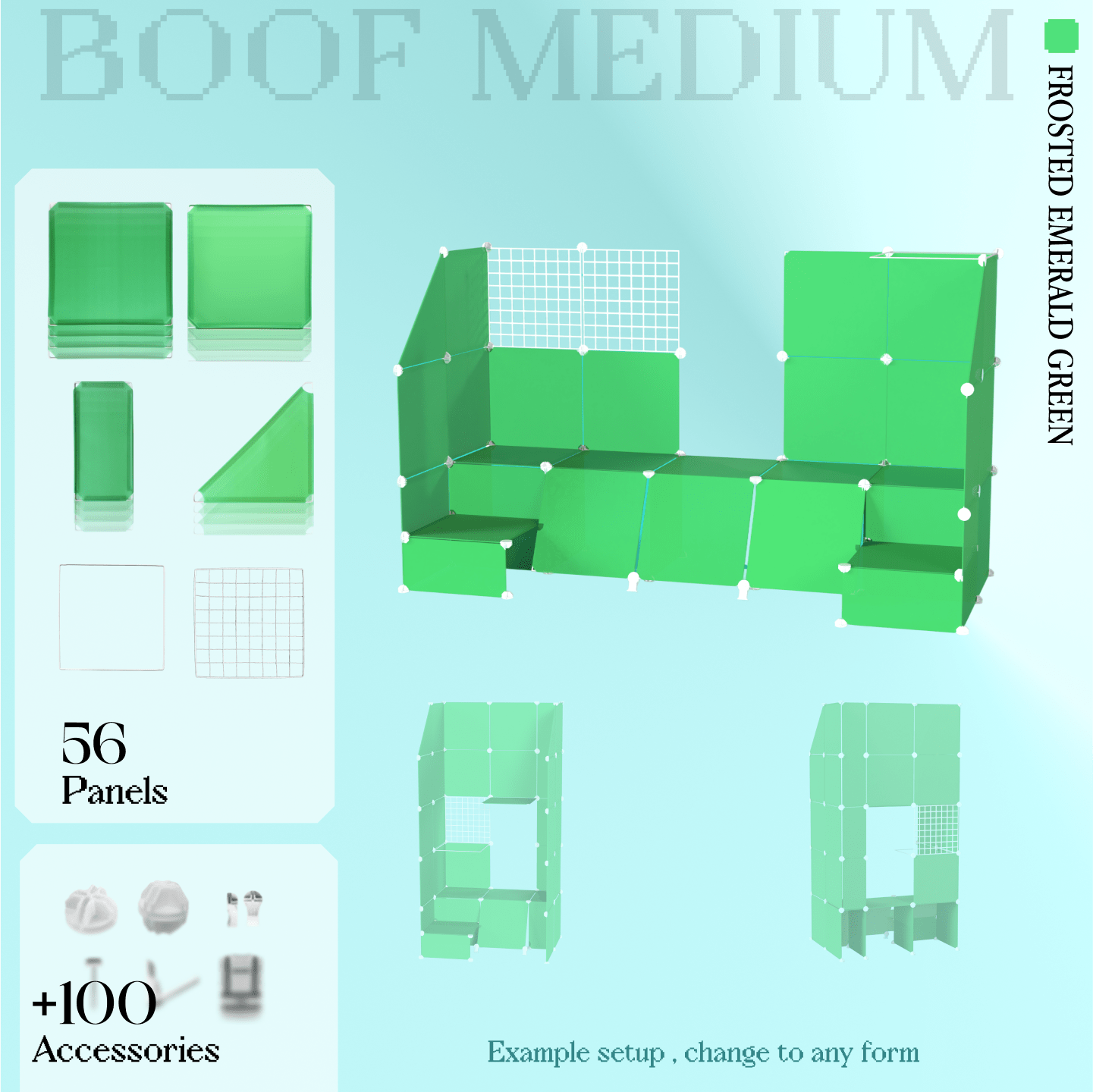 BOOF Medium - Modular Cube Artist Table Setup