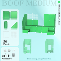 BOOF Medium - Modular Cube Artist Table Setup