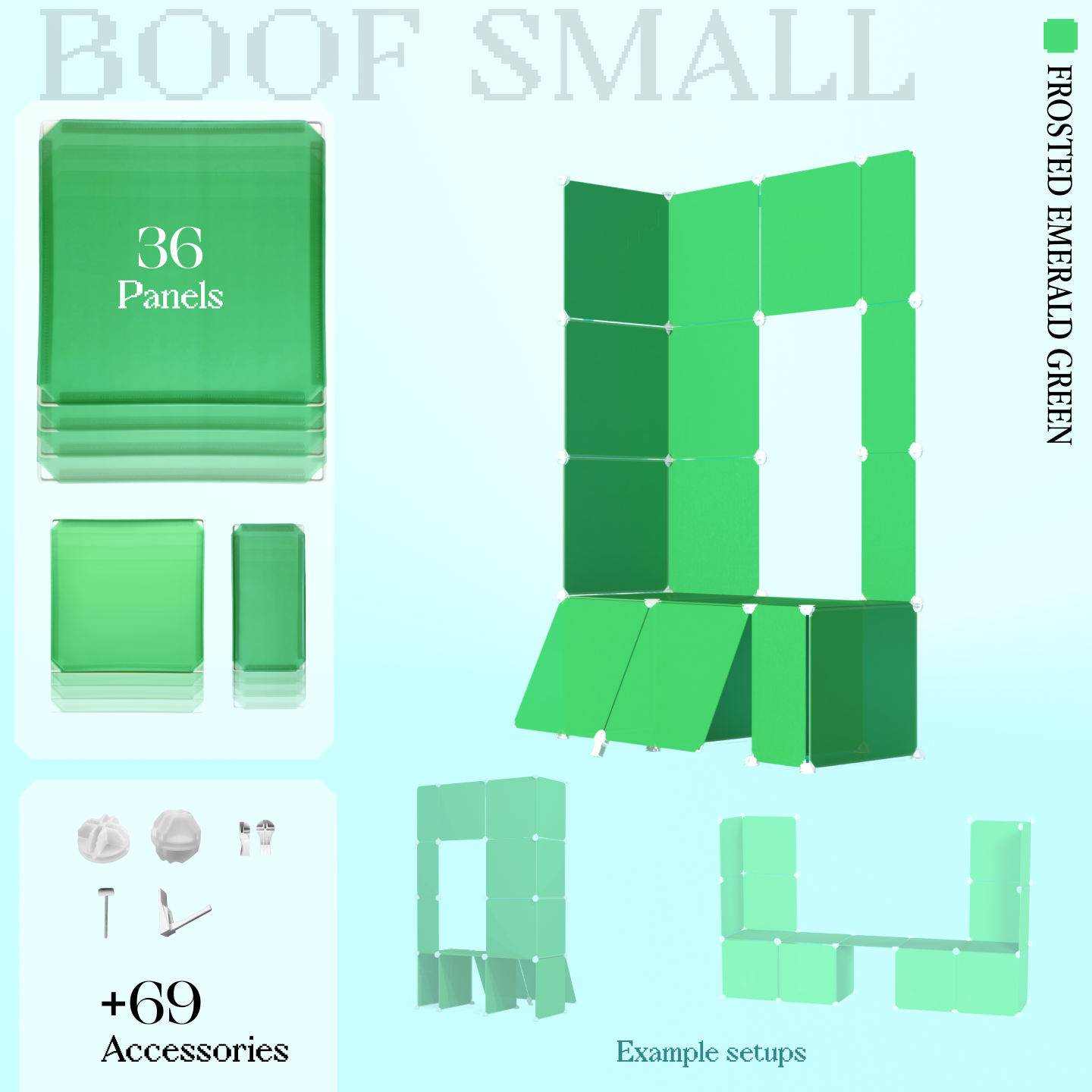 BOOF Small - Modular Cube Artist Table Setup Kit