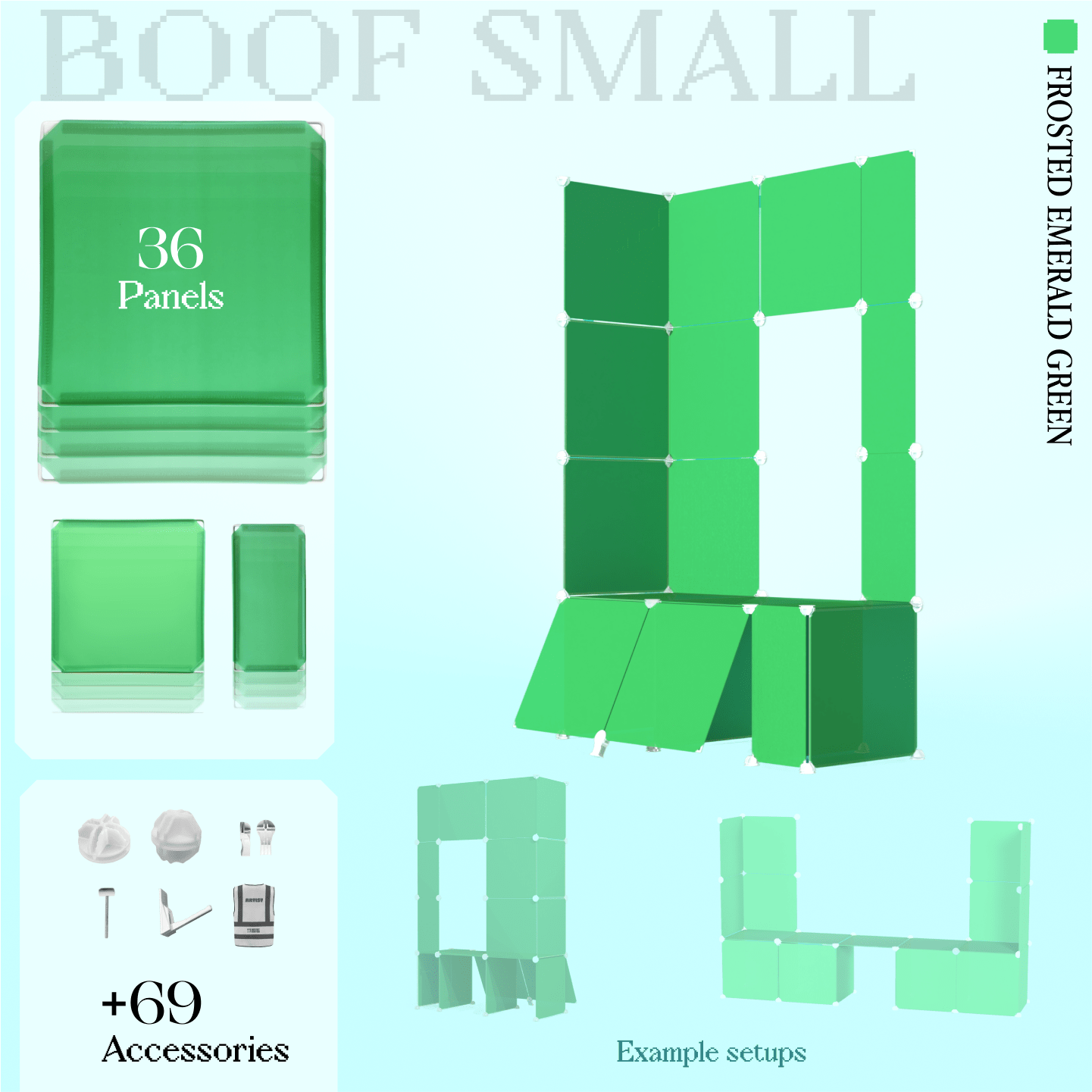 BOOF Small  - Modular Cube Artist Table Setup