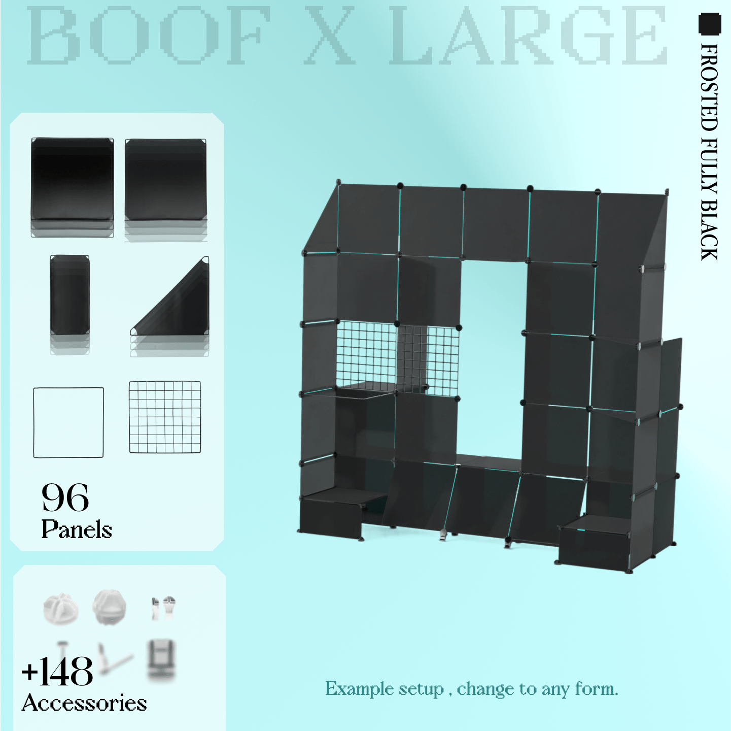 BOOF Extra Large - Modular Cube Artist Table Setup