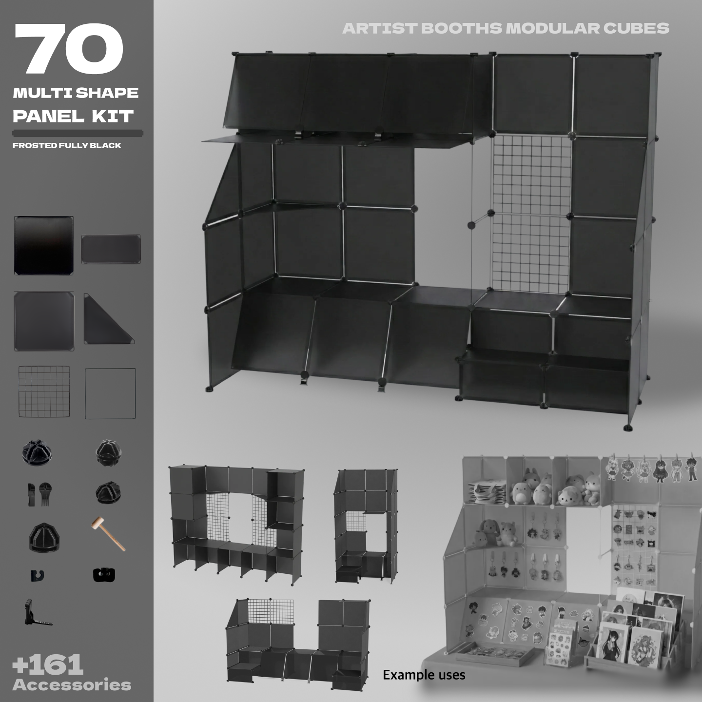 BOOF Large  - Modular Cube Artist Table Setup Kit - Artistbooths