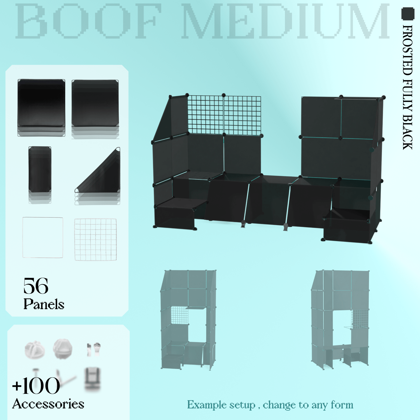 BOOF Medium - Modular Cube Artist Table Setup