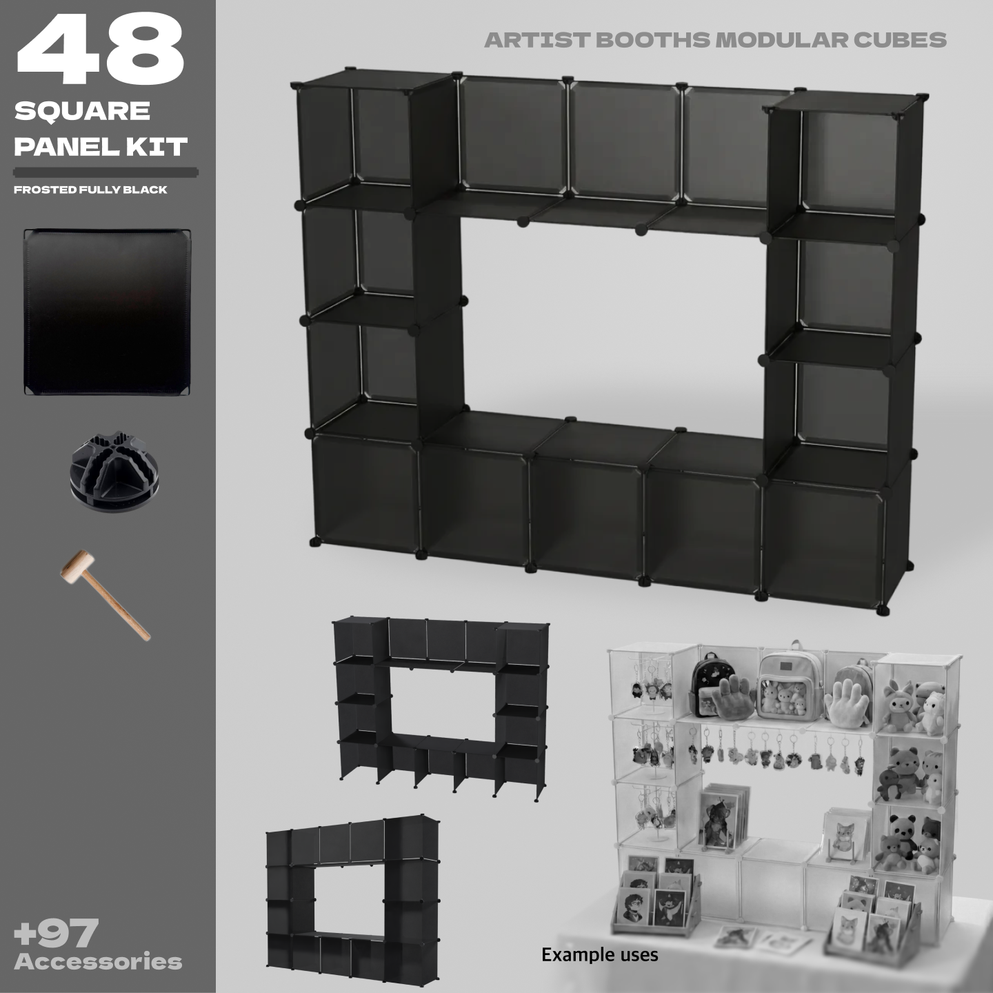 BOOF Medium - Modular Cube Artist Table Setup Kit - Artistbooths