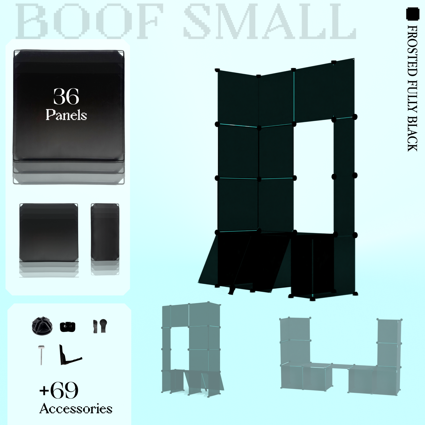 BOOF Small - Modular Cube Artist Table Setup Kit