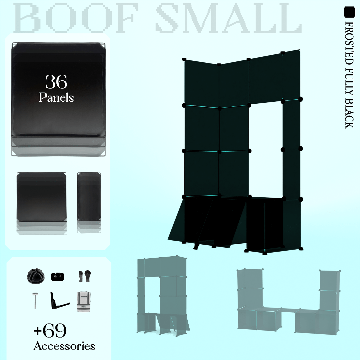 BOOF Small  - Modular Cube Artist Table Setup