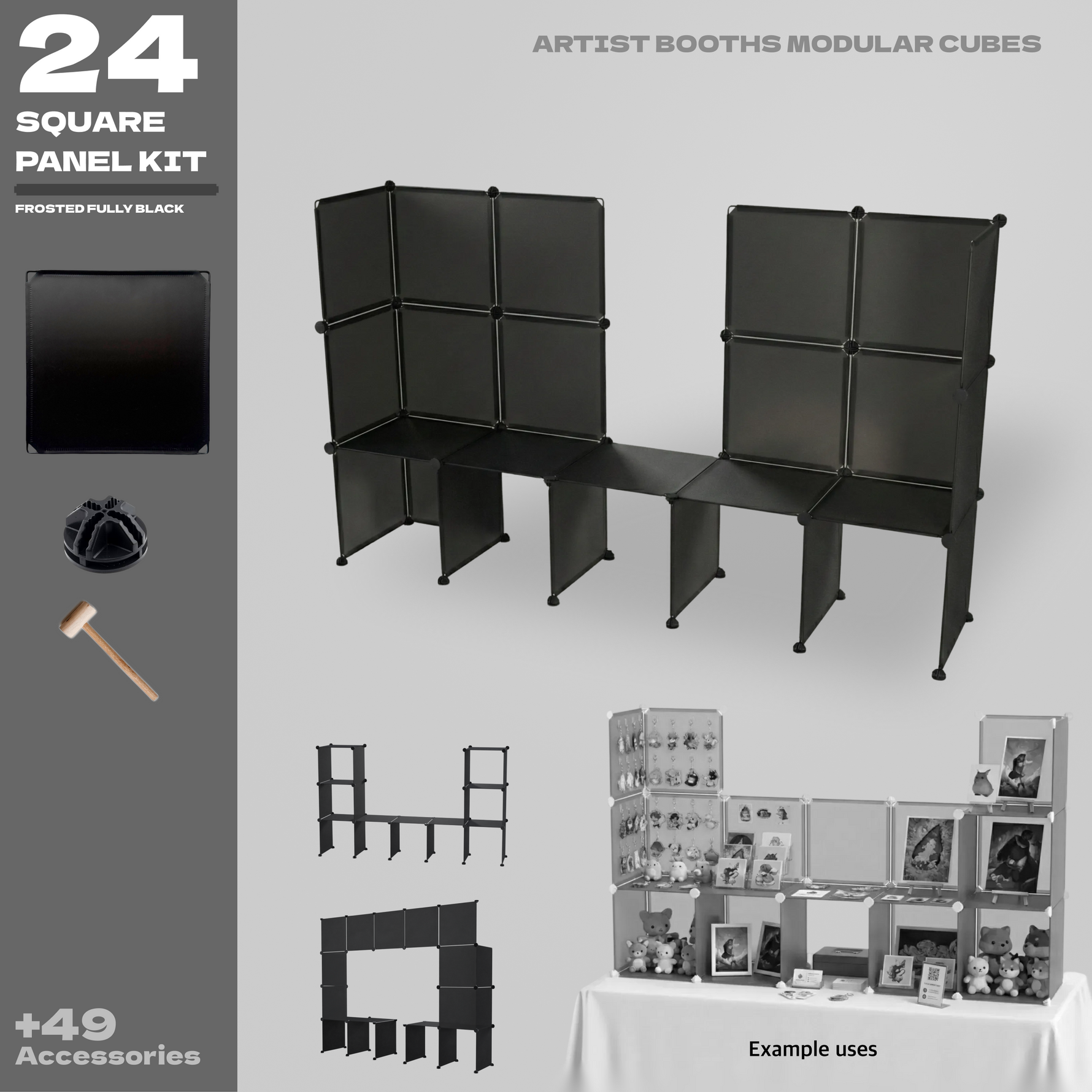 BOOF Small  - Modular Cube Artist Table Setup Kit - Artistbooths