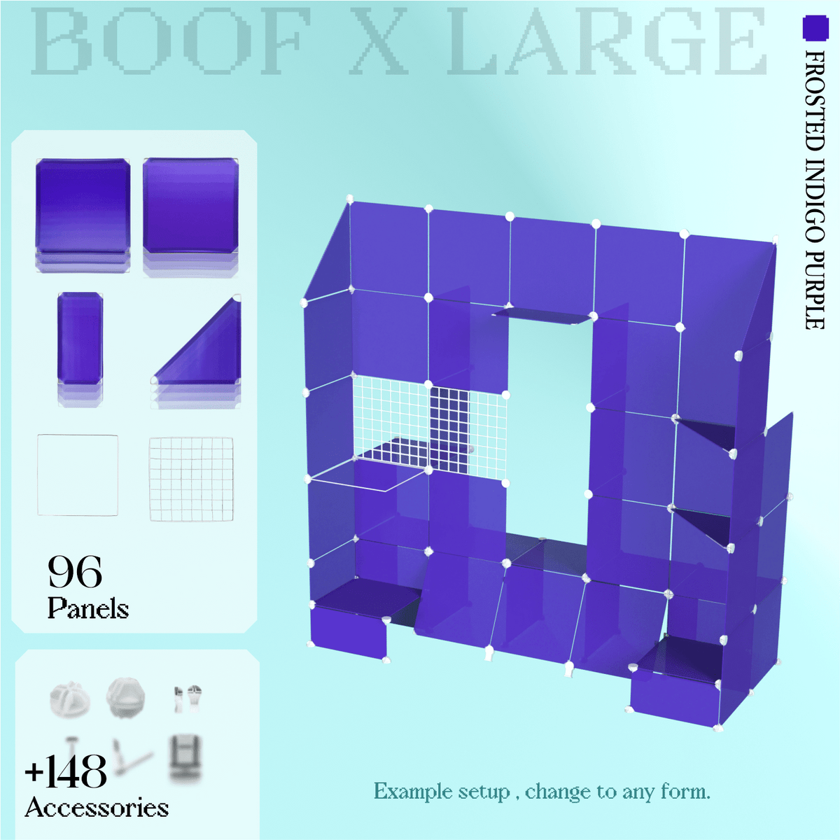 Frosted Indigo Purple (PMS 2098 C)