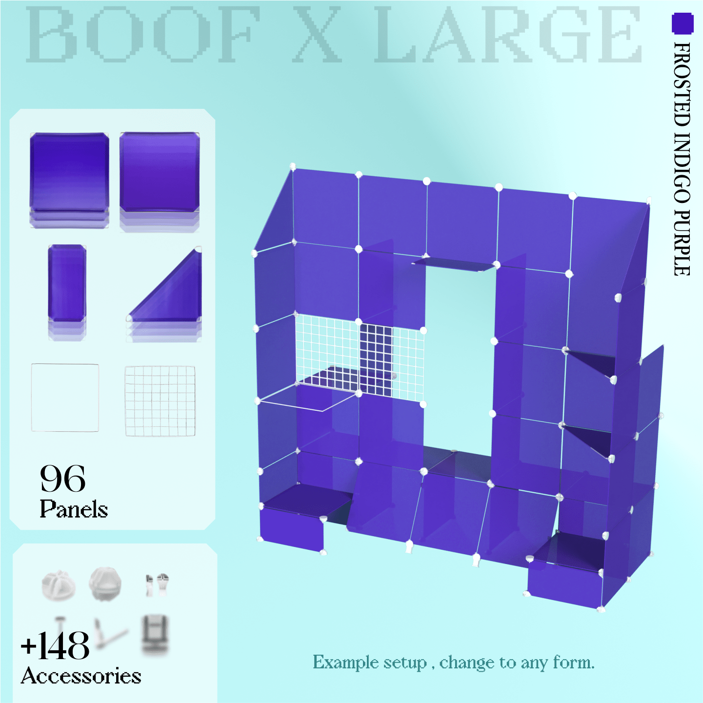 BOOF Extra Large - Modular Cube Artist Table Setup