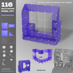 BOOF Extra Large - Modular Cube Artist Table Setup - Artistbooths