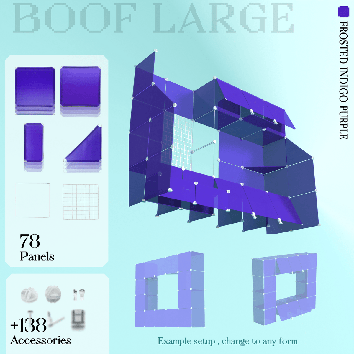 Frosted Indigo Purple (PMS 2098 C)