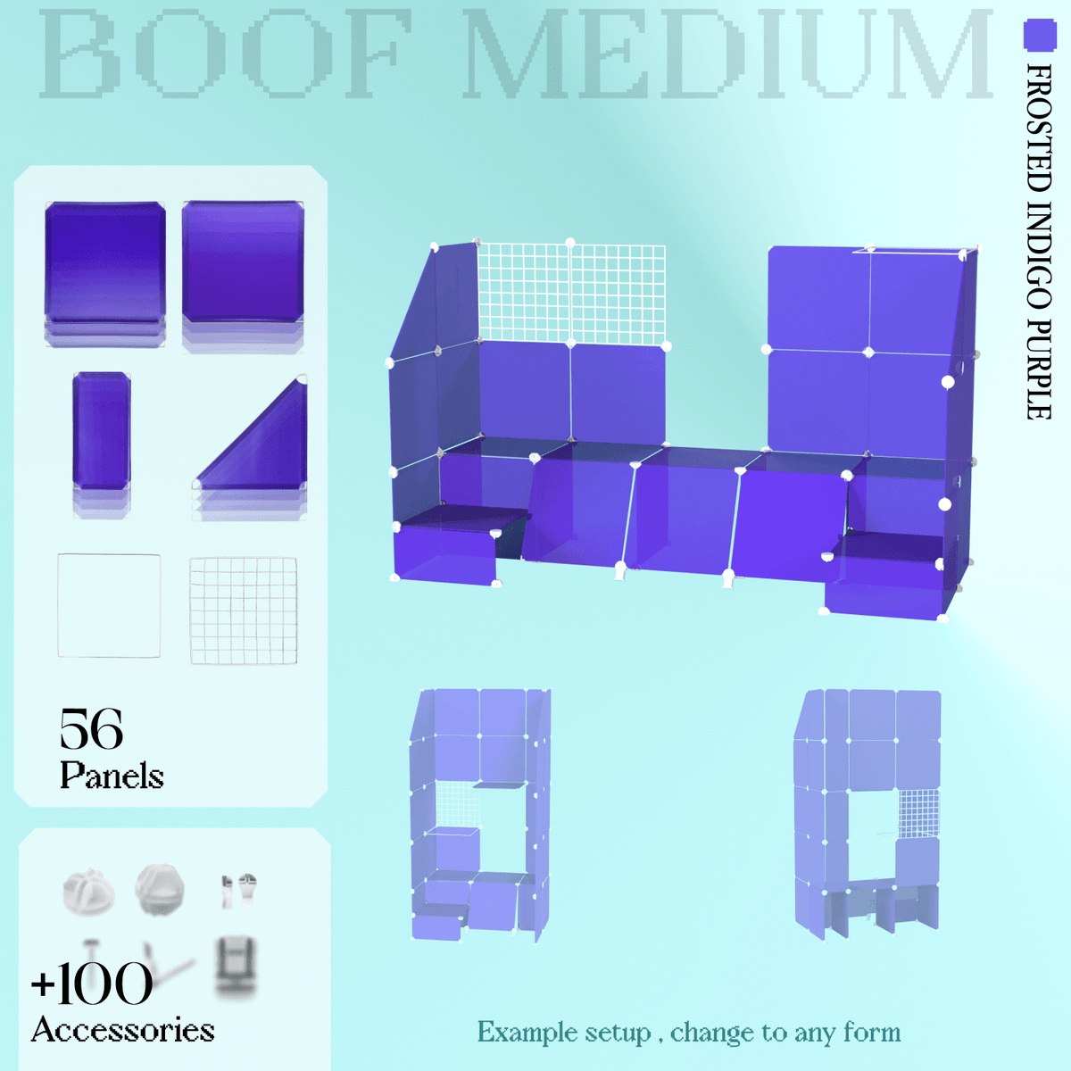 Frosted Indigo Purple (PMS 2098 C)