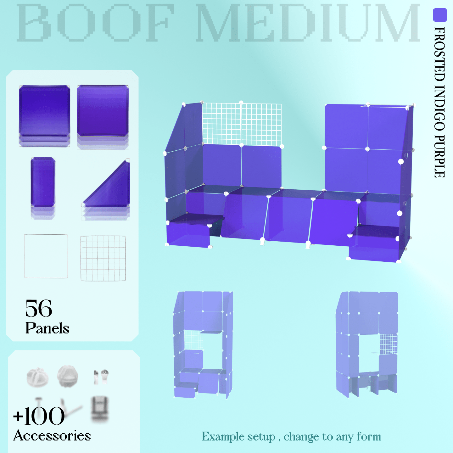 BOOF Medium - Modular Cube Artist Table Setup