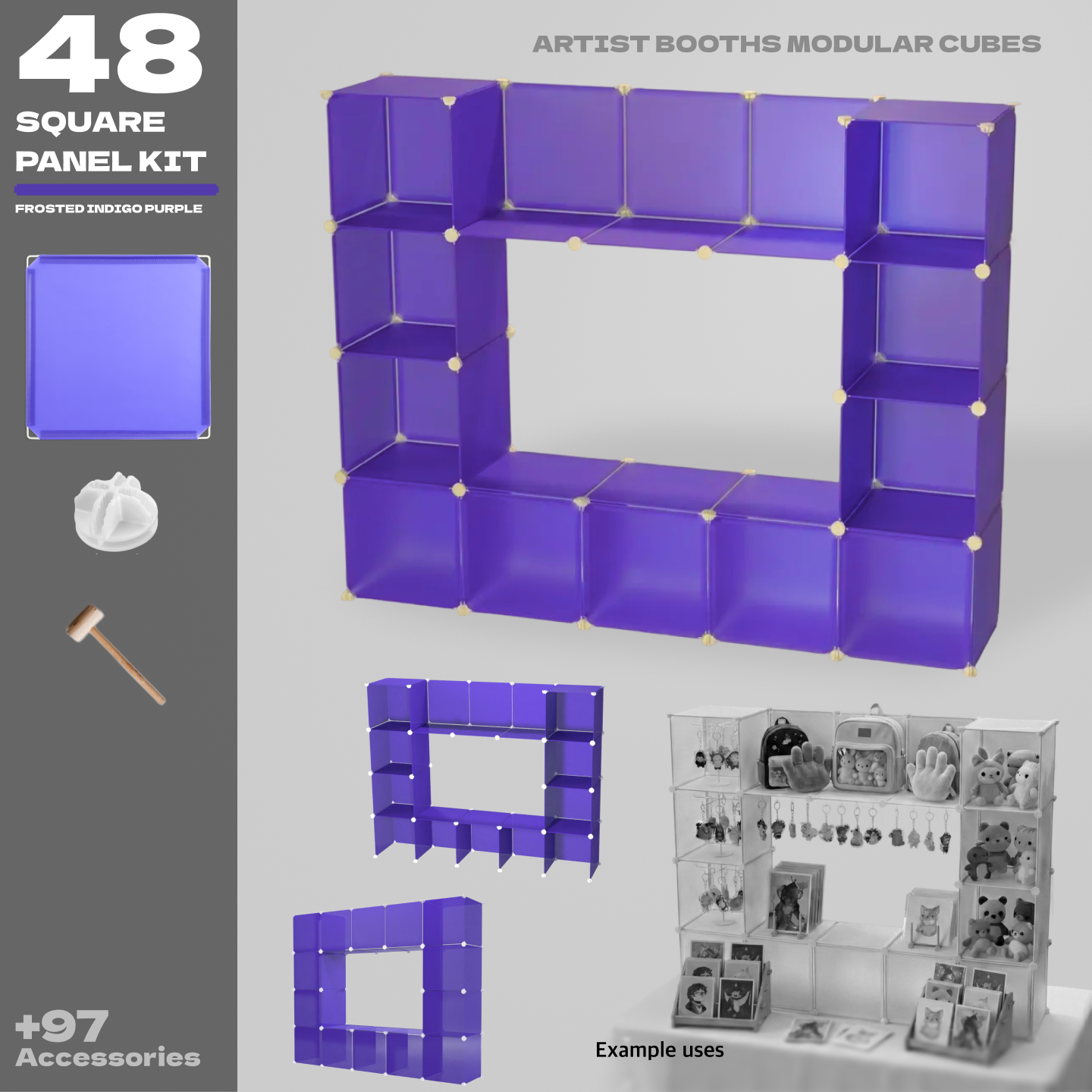 BOOF Medium - Modular Cube Artist Table Setup Kit - Artistbooths
