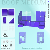 BOOF Medium - Modular Cube Artist Table Setup