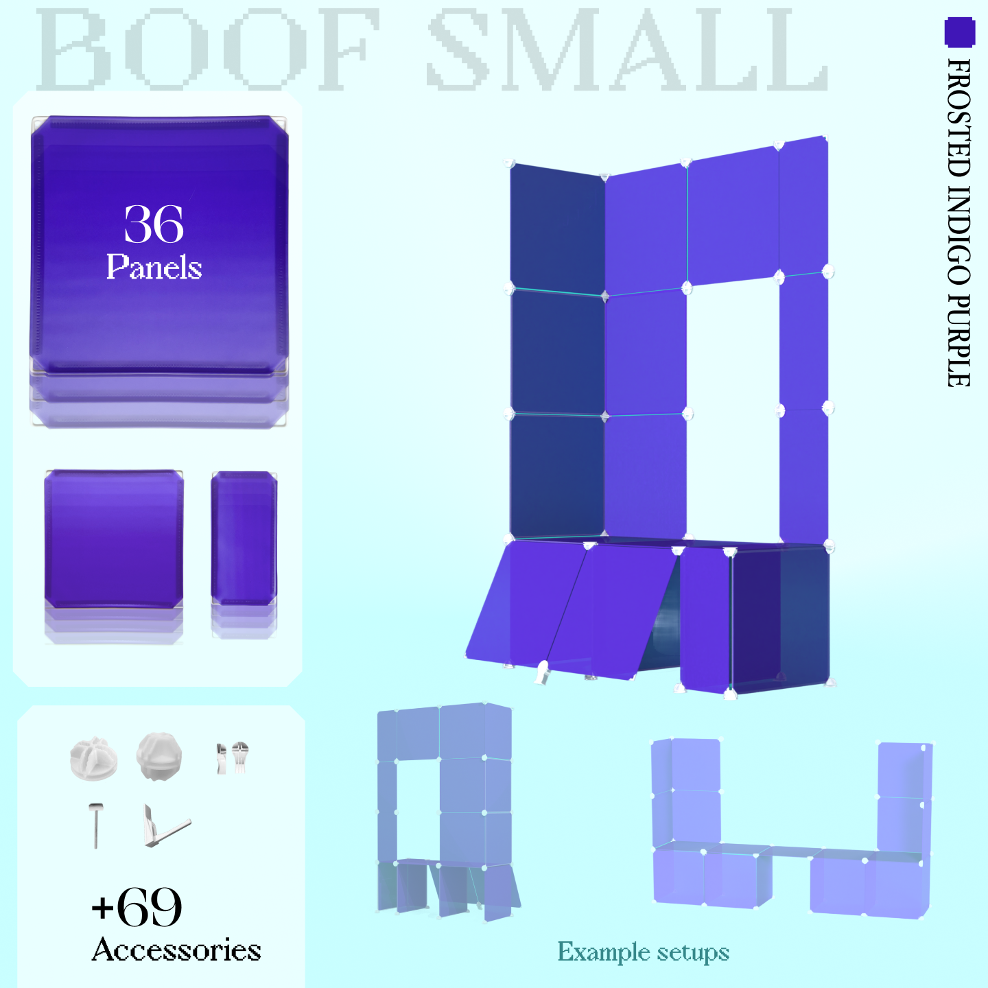 BOOF Small - Modular Cube Artist Table Setup Kit