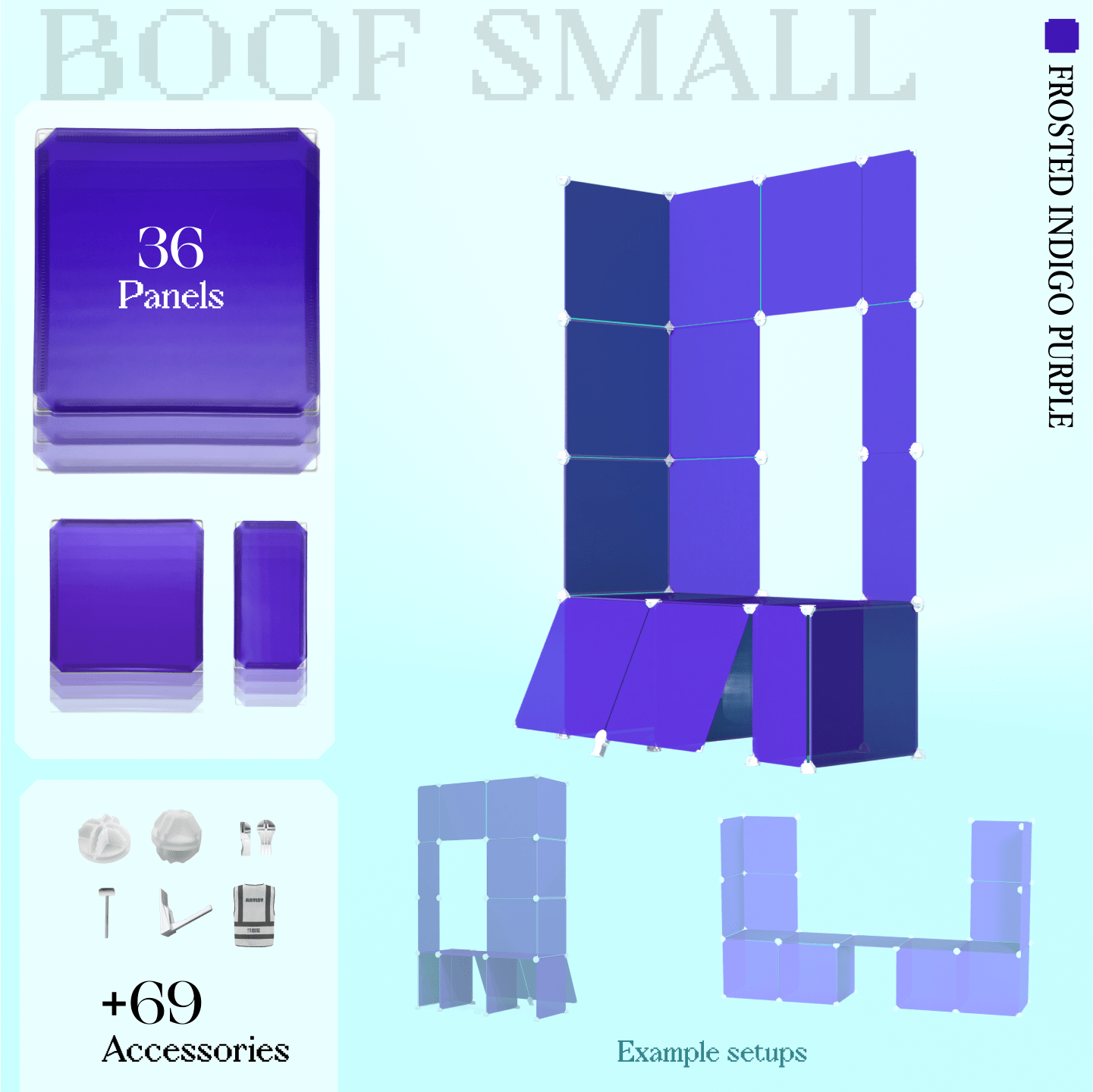 BOOF Small  - Modular Cube Artist Table Setup