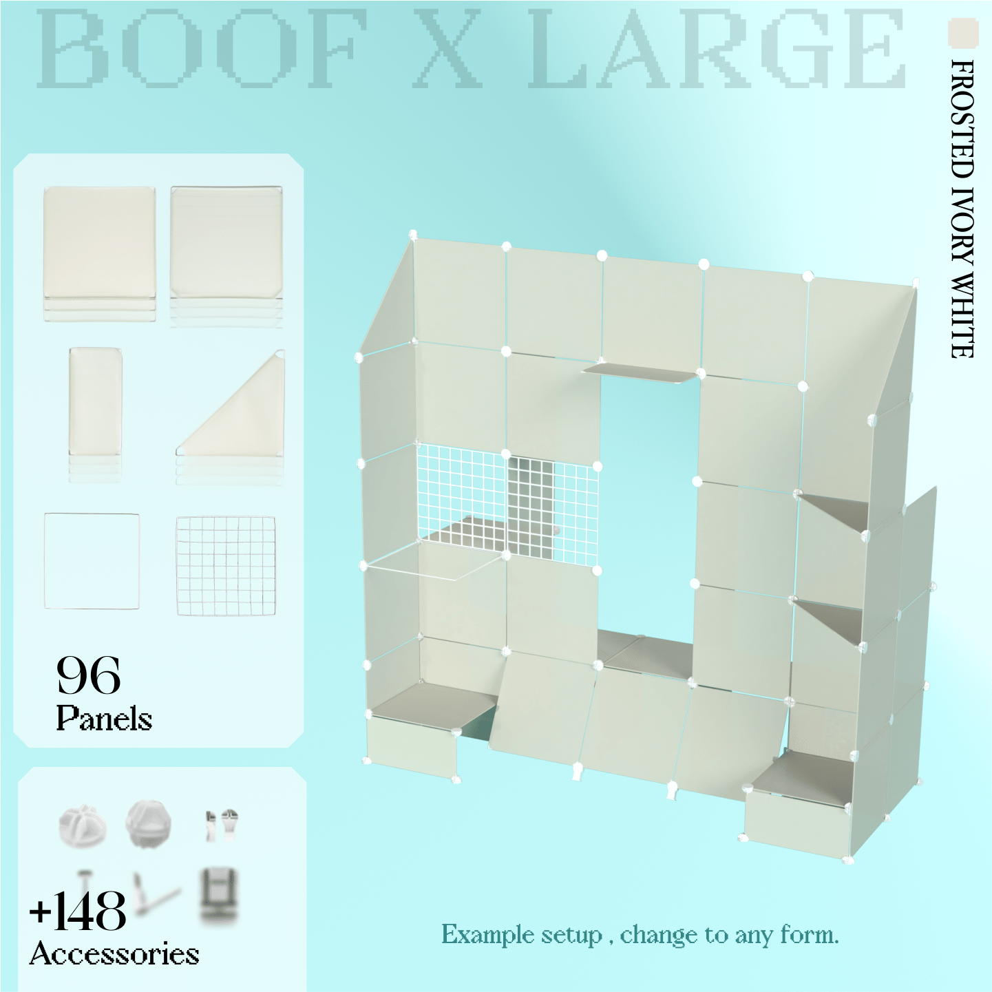 BOOF Extra Large - Modular Cube Artist Table Setup
