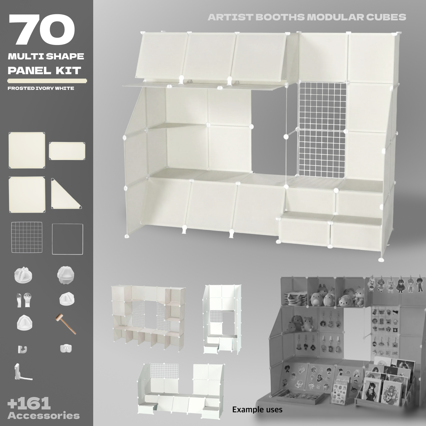 BOOF Large  - Modular Cube Artist Table Setup Kit - Artistbooths