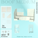BOOF Medium - Modular Cube Artist Table Setup
