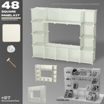 BOOF Medium - Modular Cube Artist Table Setup Kit - Artistbooths