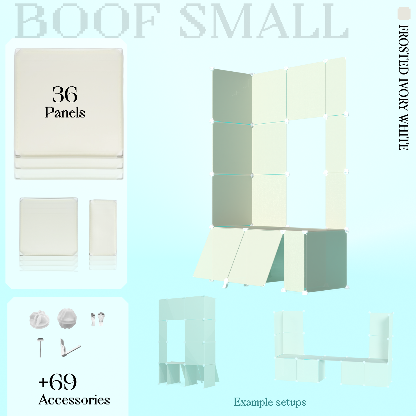 BOOF Small - Modular Cube Artist Table Setup Kit