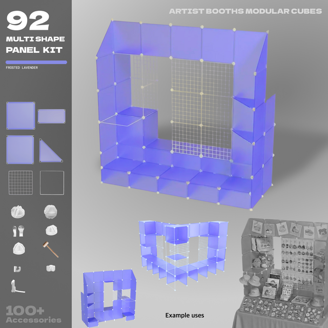 Artist Booths Modular Cube Display Kits