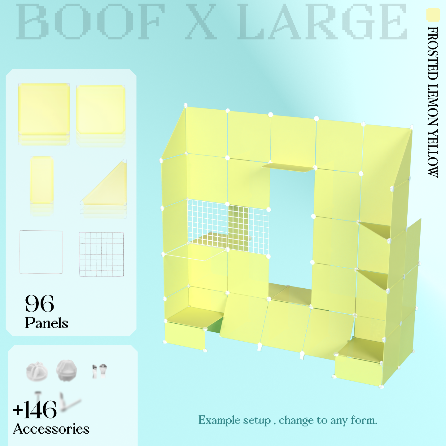 BOOF Extra Large - Modular Cube Artist Table Setup KIt
