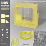 BOOF Extra Large - Modular Cube Artist Table Setup - Artistbooths