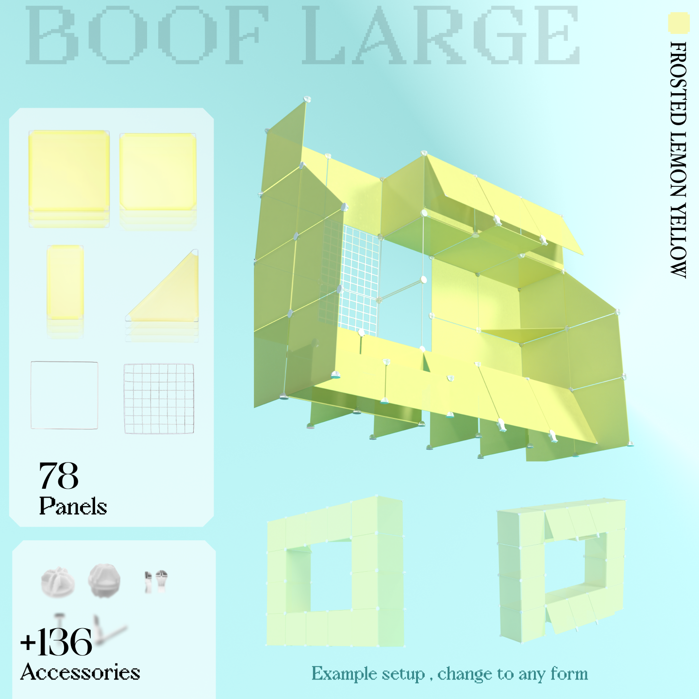 BOOF Large - Modular Cube Artist Table Setup Kit